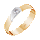 Кольцо обручальное золотое с бриллиантом арт. 3211551/2