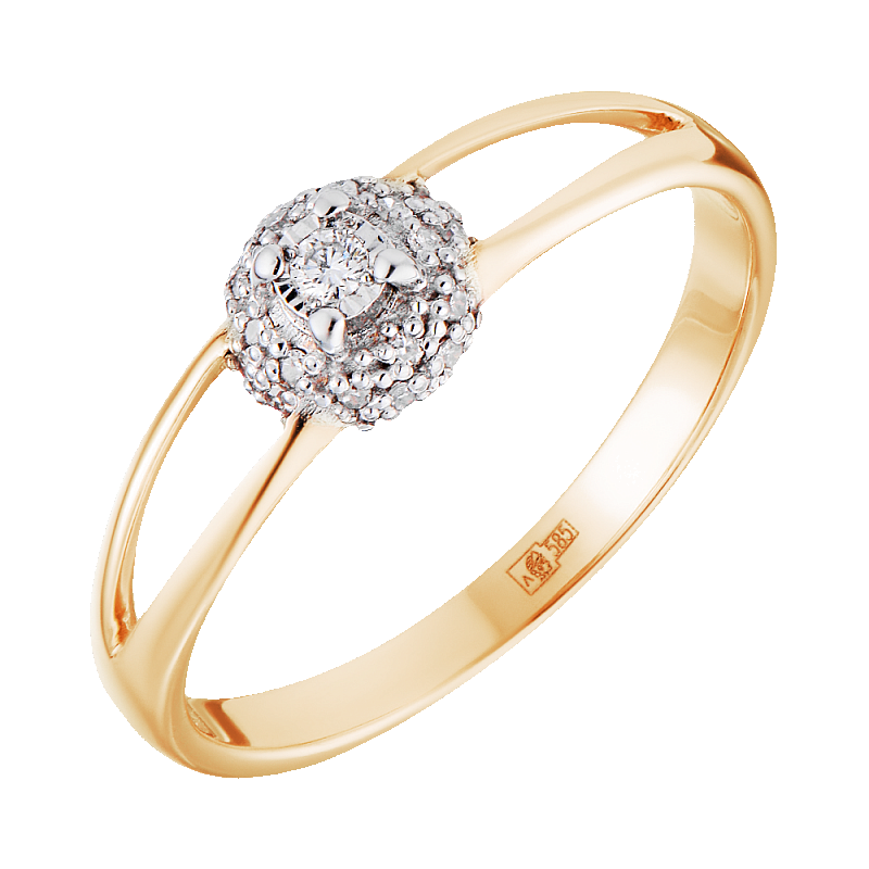 Кольцо золотое с бриллиантами арт. 3215017/9