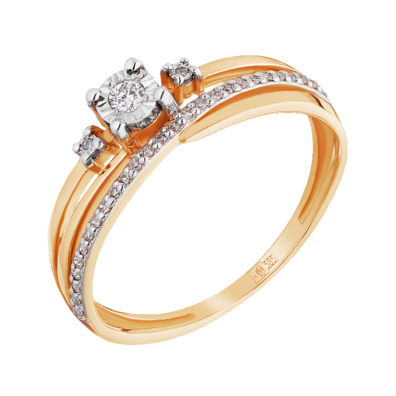 Кольцо золотое с бриллиантами арт. 32110562/9