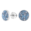 Серьги серебряные с кристаллами Swarovski арт. 0656C03085