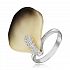 Кольцо серебряное с цирконом, натуральной орхидеей и эмалью арт. ZR6584WGR