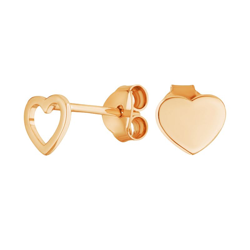 Серьги серебряные в позолоте "Сердце" арт. 20210247/9п
