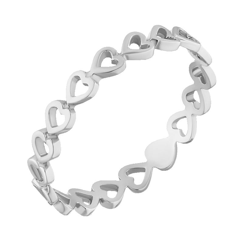 Кольцо серебряное "Сердца" арт. 20110272/9