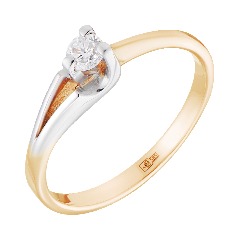 Кольцо золотое с бриллиантами арт. 1210643/1