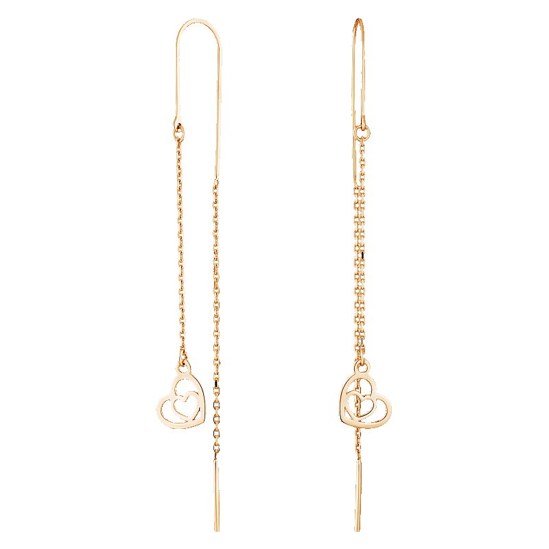 Серьги золотые "Сердце" арт. 1029855