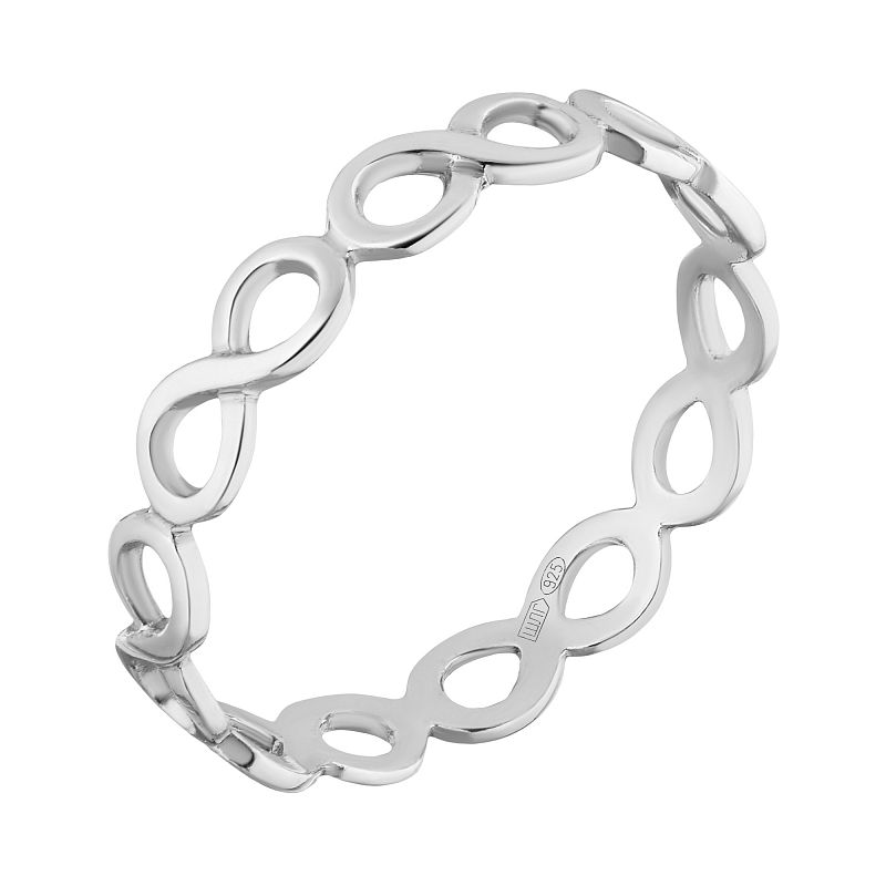 Кольцо серебряное "Бесконечность" арт. 20110248/9