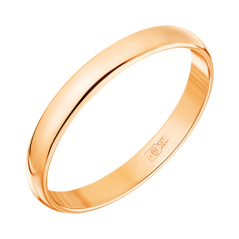 Кольцо обручальное золотое ширина 2,5 мм арт. 802006200