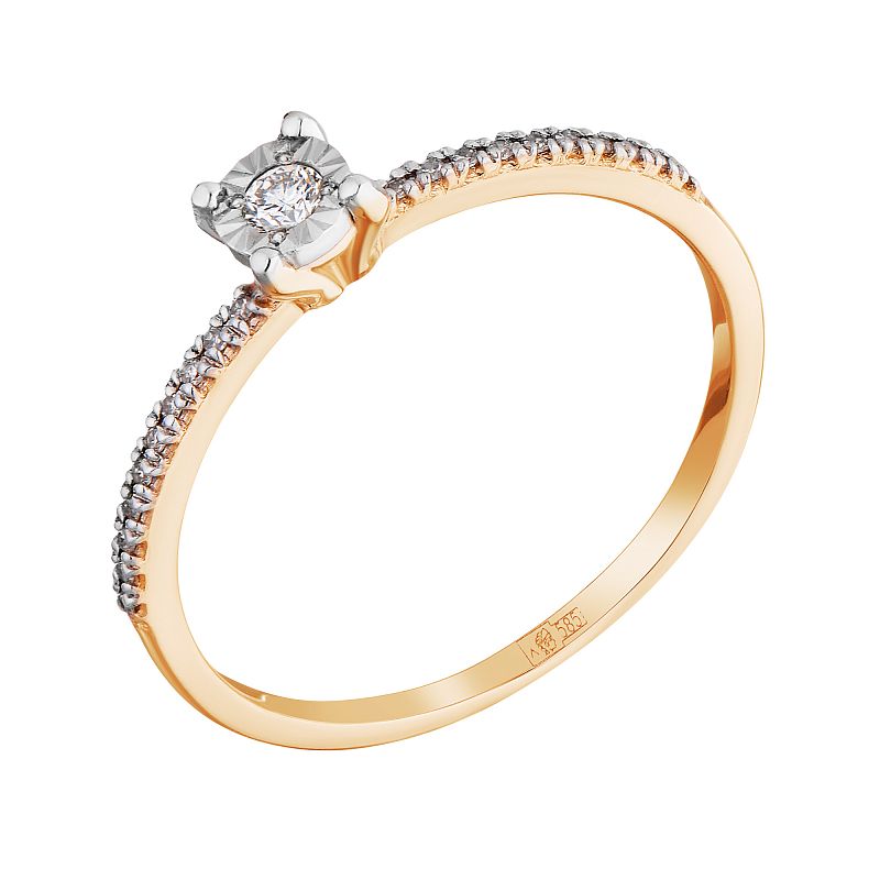 Кольцо золотое с бриллиантами арт. 32110567/9