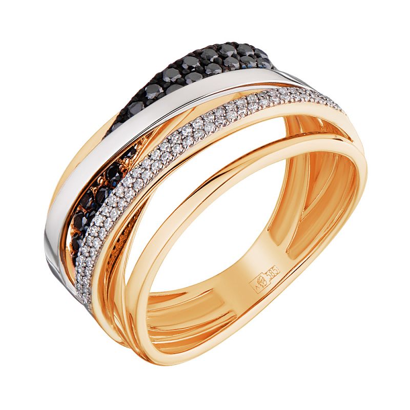 Кольцо золотое с бриллиантами арт. 32110655/1ч