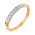 Кольцо обручальное золотое с бриллиантами арт. 1215053