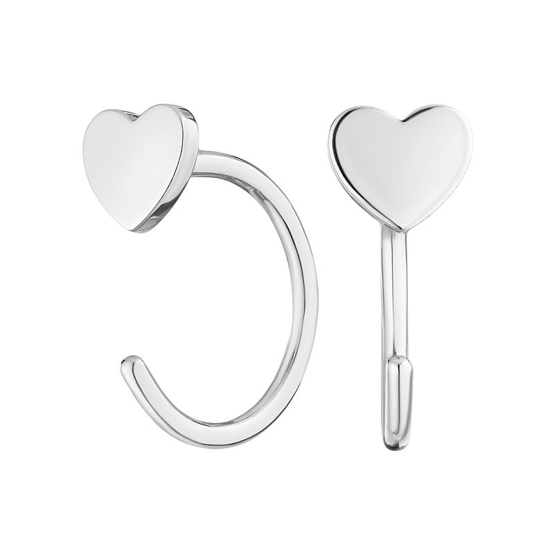 Серьги серебряные "Сердце" арт. 20210978/9