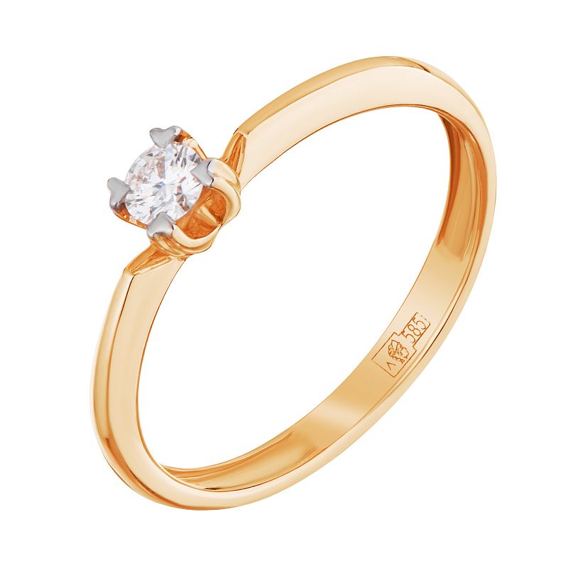 Кольцо золотое с бриллиантами арт. 1219563/1